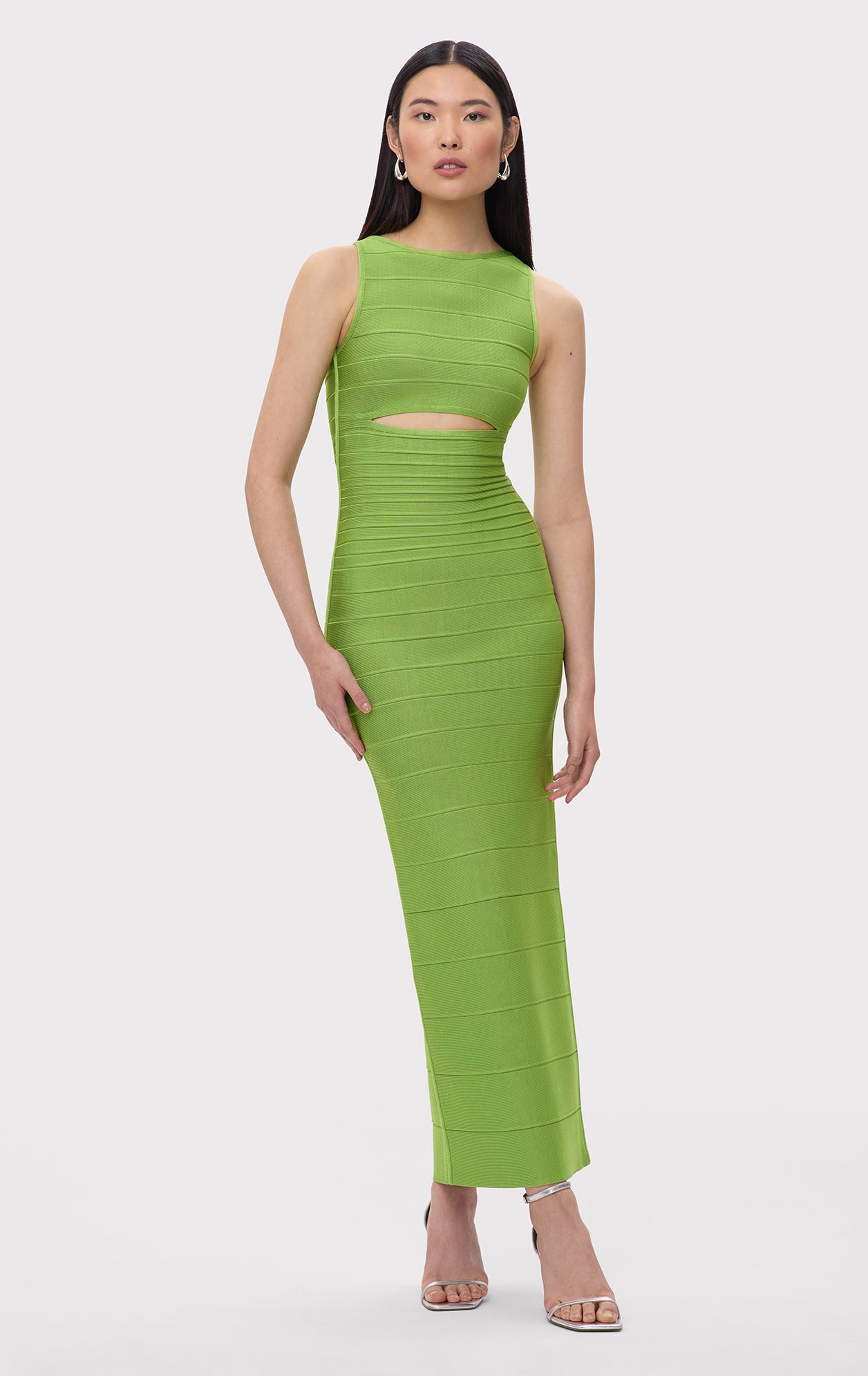 ワンピース HERVE LEGER Women Long Skirts FRI8423424345 Green HLT8499597-341-012.jpg?v=