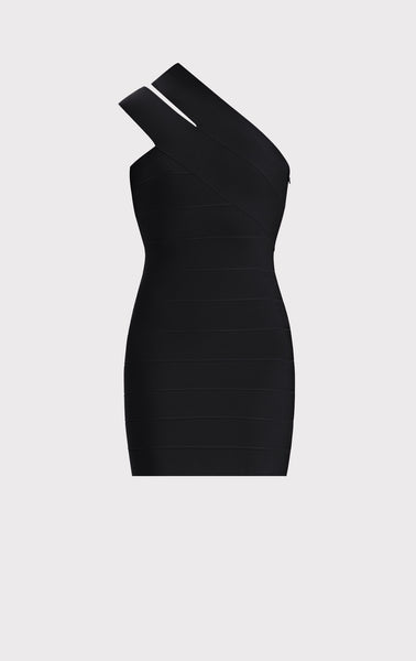 ICON ONE SHOULDER MINI DRESS