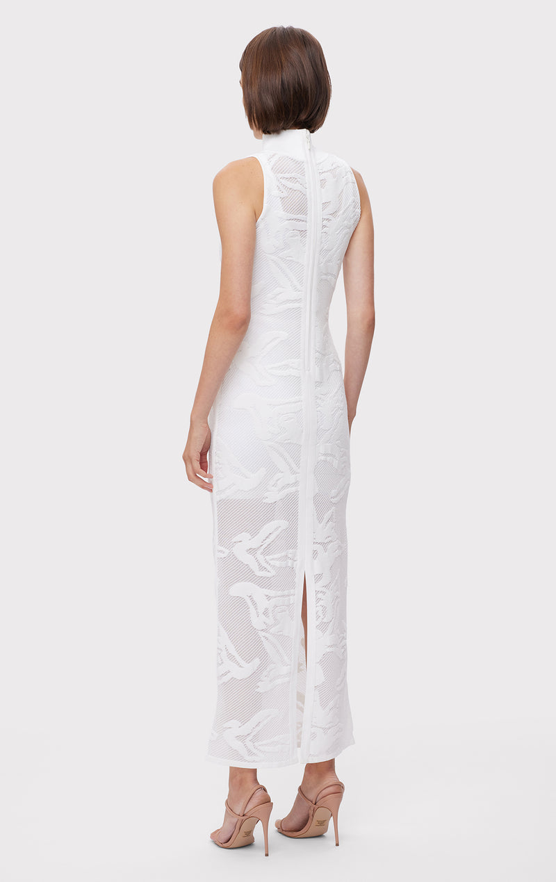 SHEER JACQUARD S/L GOWN