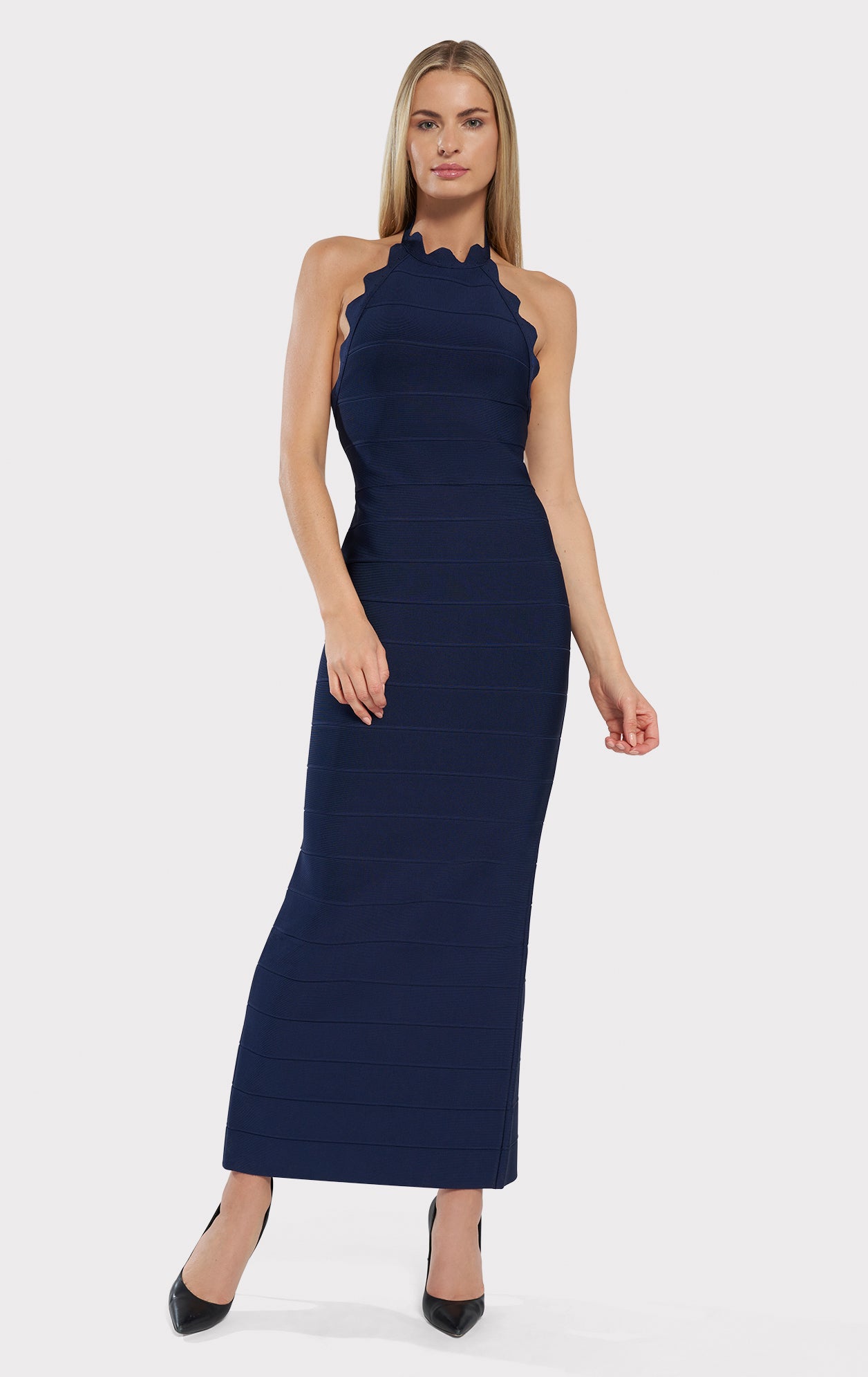 Herve leger navy dress sale