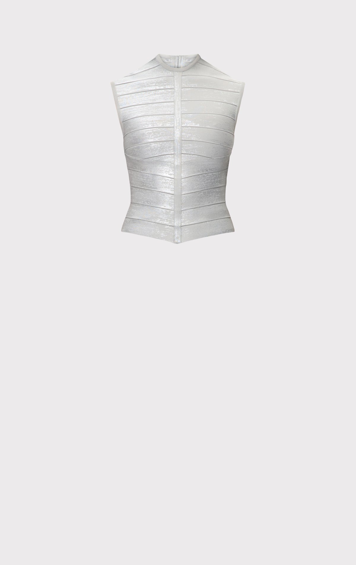 THE METALLIC BRIANNA TOP – HERVÉ LÉGER