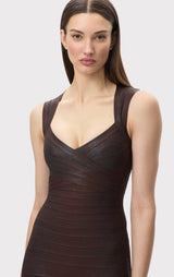 THE METALLIC JAMIE DRESS