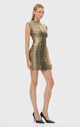 LA METALLIC FEMME DRESS