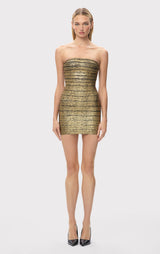 LA METALLIC DIVA DRESS