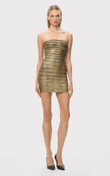 LA METALLIC DIVA DRESS