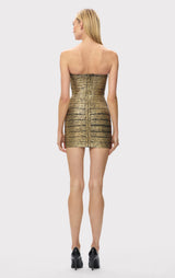 LA METALLIC DIVA DRESS