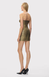 LA METALLIC DIVA DRESS