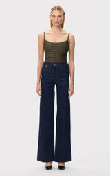 LA METALLIC NUIT TOP