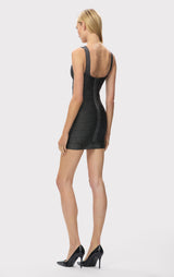 LA METALLIC NOIR DRESS