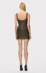 LA METALLIC NOIR DRESS