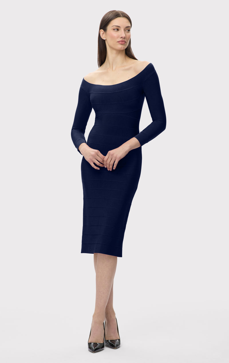 cocktail dress midi with sleeves Off Track | Black Bodycon Sheer Perfect for weddings Vestido Midi Charolette Short Sleeve