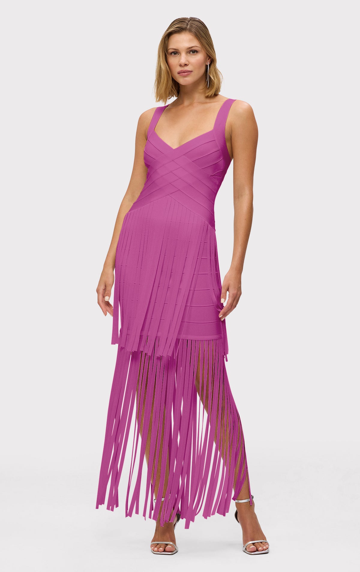 新品タグ付き HERVE LEGER ネイビーバンテージドレス