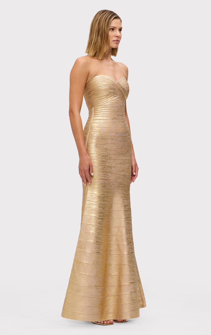 THE METALLIC SARA GOWN