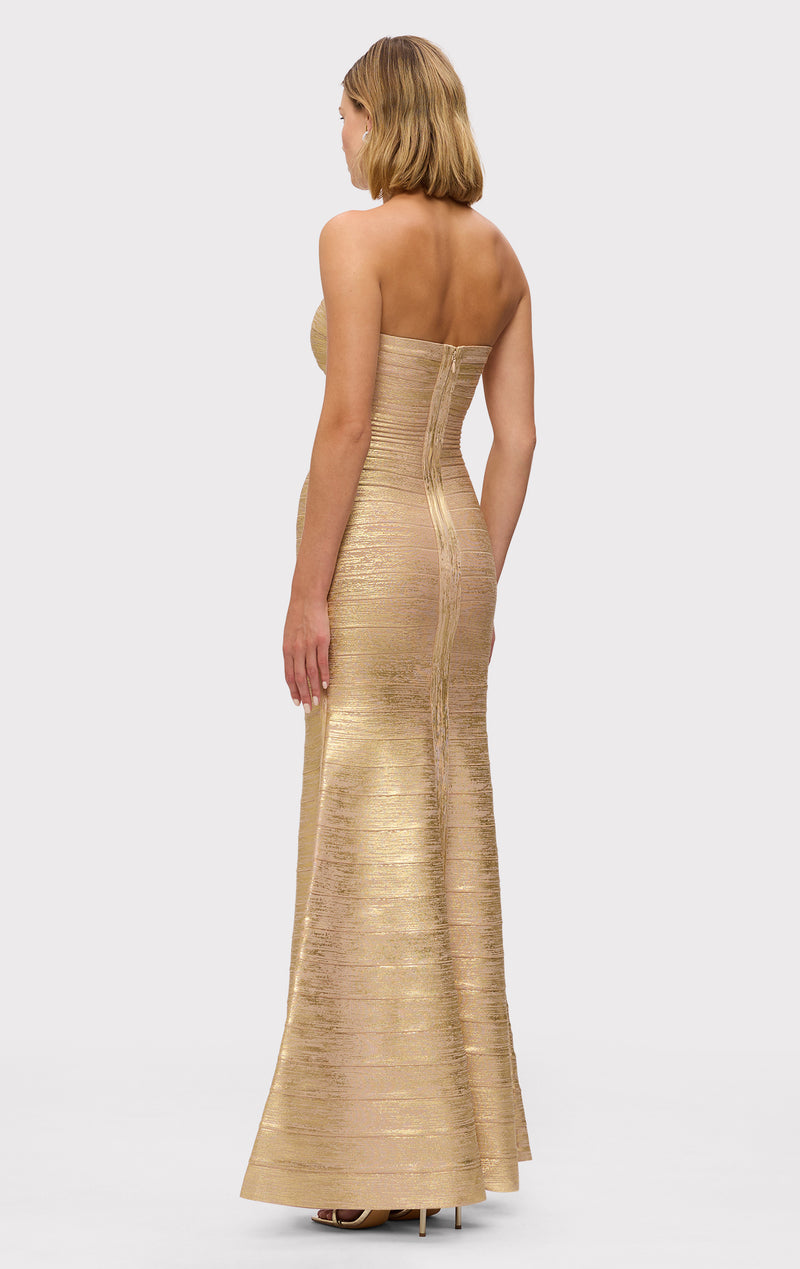 THE METALLIC SARA GOWN