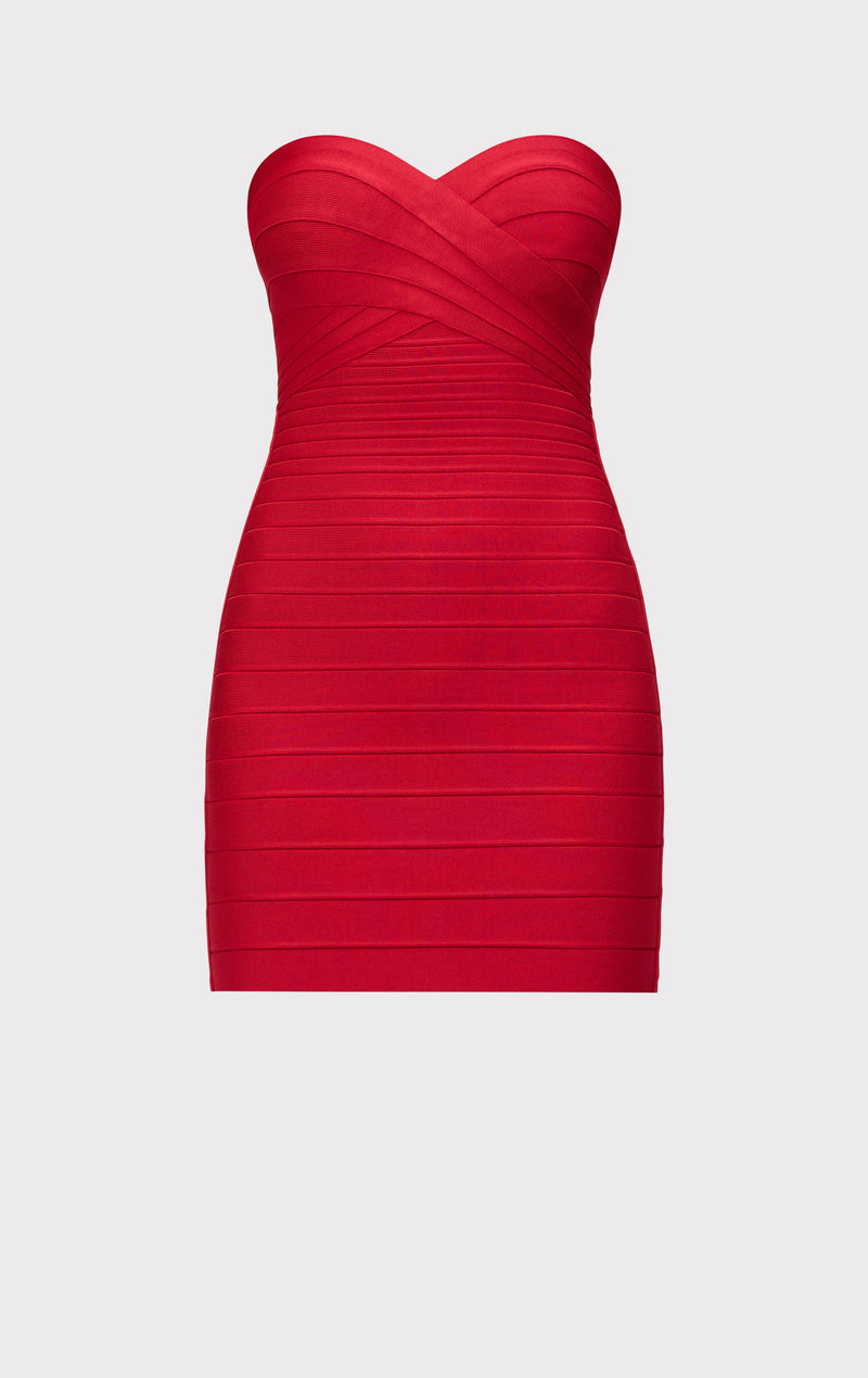 red bandage dress The Isla Style:No Train White Long Sleeved Dresses Turn heads and command Poplin Dress