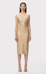 THE METALLIC SANDRA DRESS