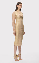 THE METALLIC SANDRA DRESS