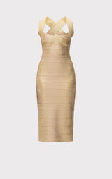 THE METALLIC SANDRA DRESS