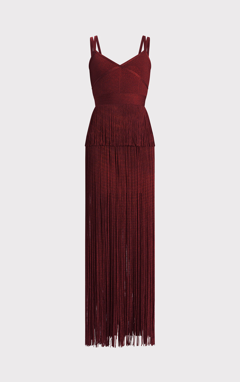 herve leger long dress sale THE HOLLY GOWN – HERVÉ LÉGER