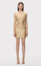 THE METALLIC GABRIELLA DRESS