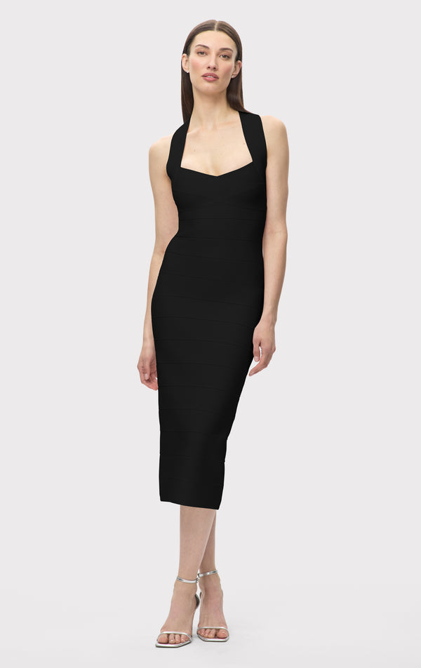 Hervé Léger The Sandra DRESS, Black, XXS
