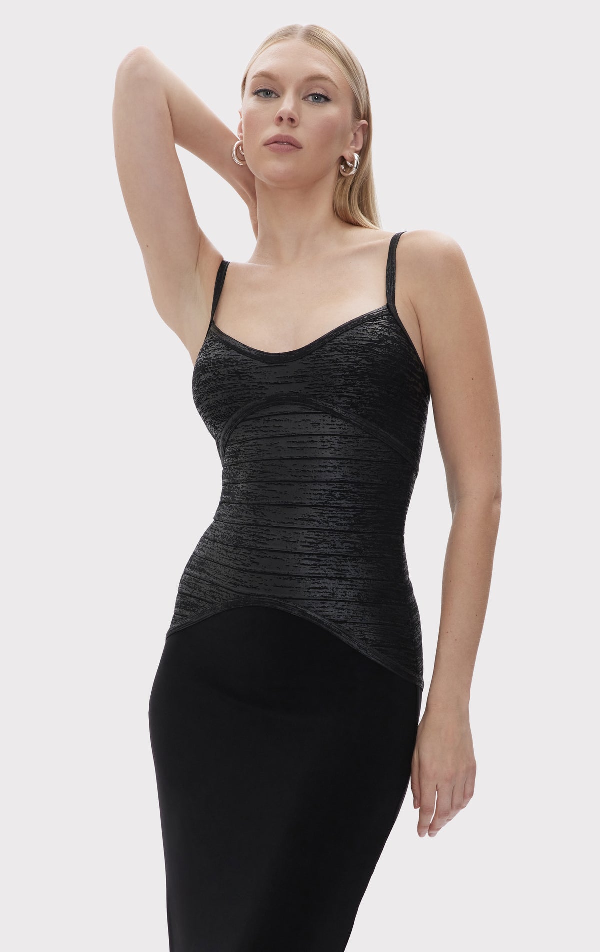 美品★定価約18万★HERVE LEGER★フレア ワンピース★ドレス★パープル BFL8483716-031_c_42c4a2e2-7d67