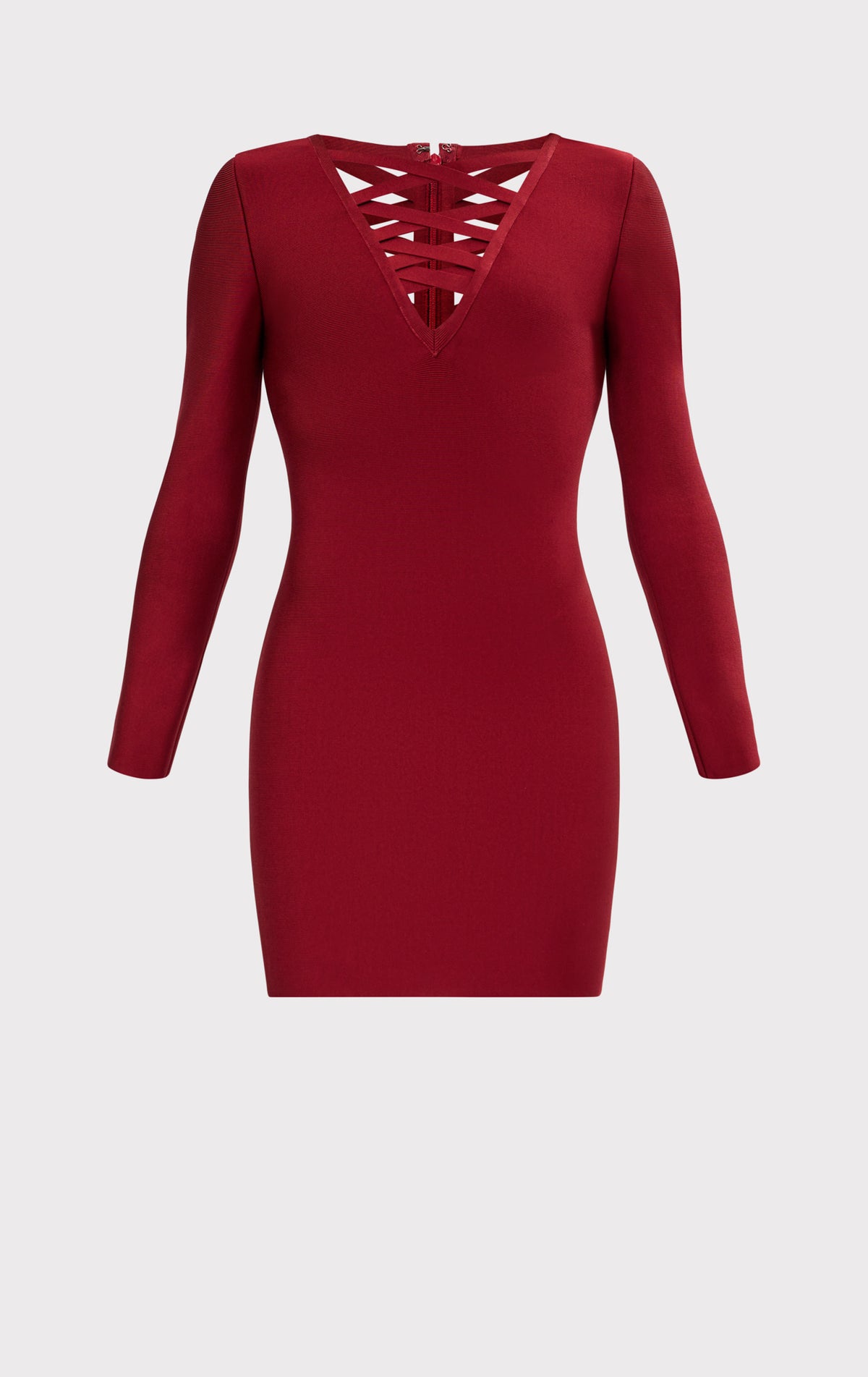 hot pink bridesmaid dresses A-Line Hot Pink V-Neck Long Bridesmaid Dress – FancyVestido main image 0