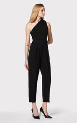 DRAPED MILANO ONE SHOULDER JUMPSUIT