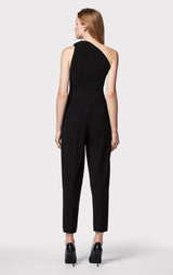 DRAPED MILANO ONE SHOULDER JUMPSUIT