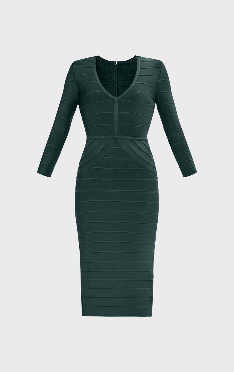 The Athena Dress - Viridian, XXS, by Herve Leger The Athena Dress - Viridian, XXS, by Herve Leger