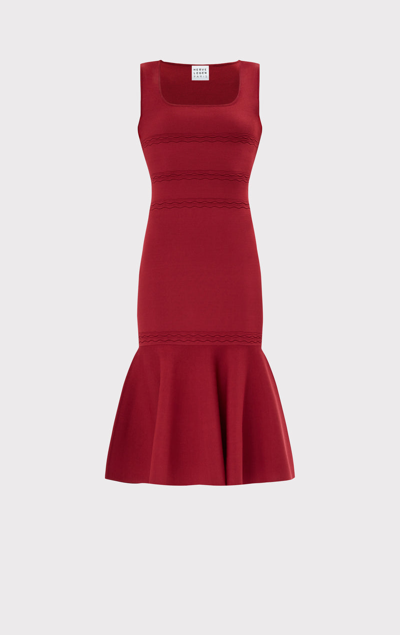 The Camille Dress - Cabernet, XXS, by Herve Leger The Camille Dress - Cabernet, XXS, by Herve Leger