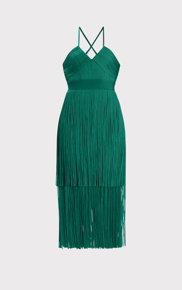 Herve leger feather dress best sale