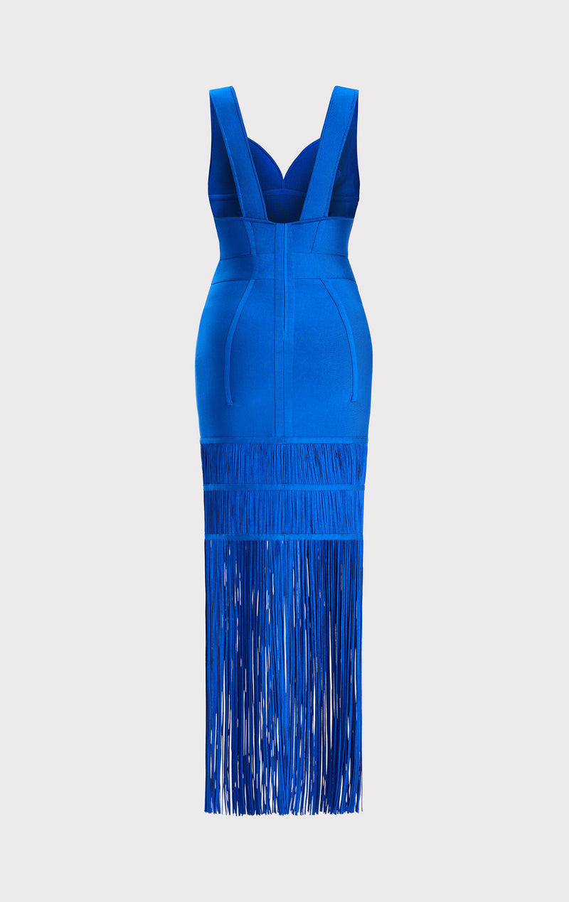 Herve Leger Dresses Blue Viscose ref.896744 - Joli Closet