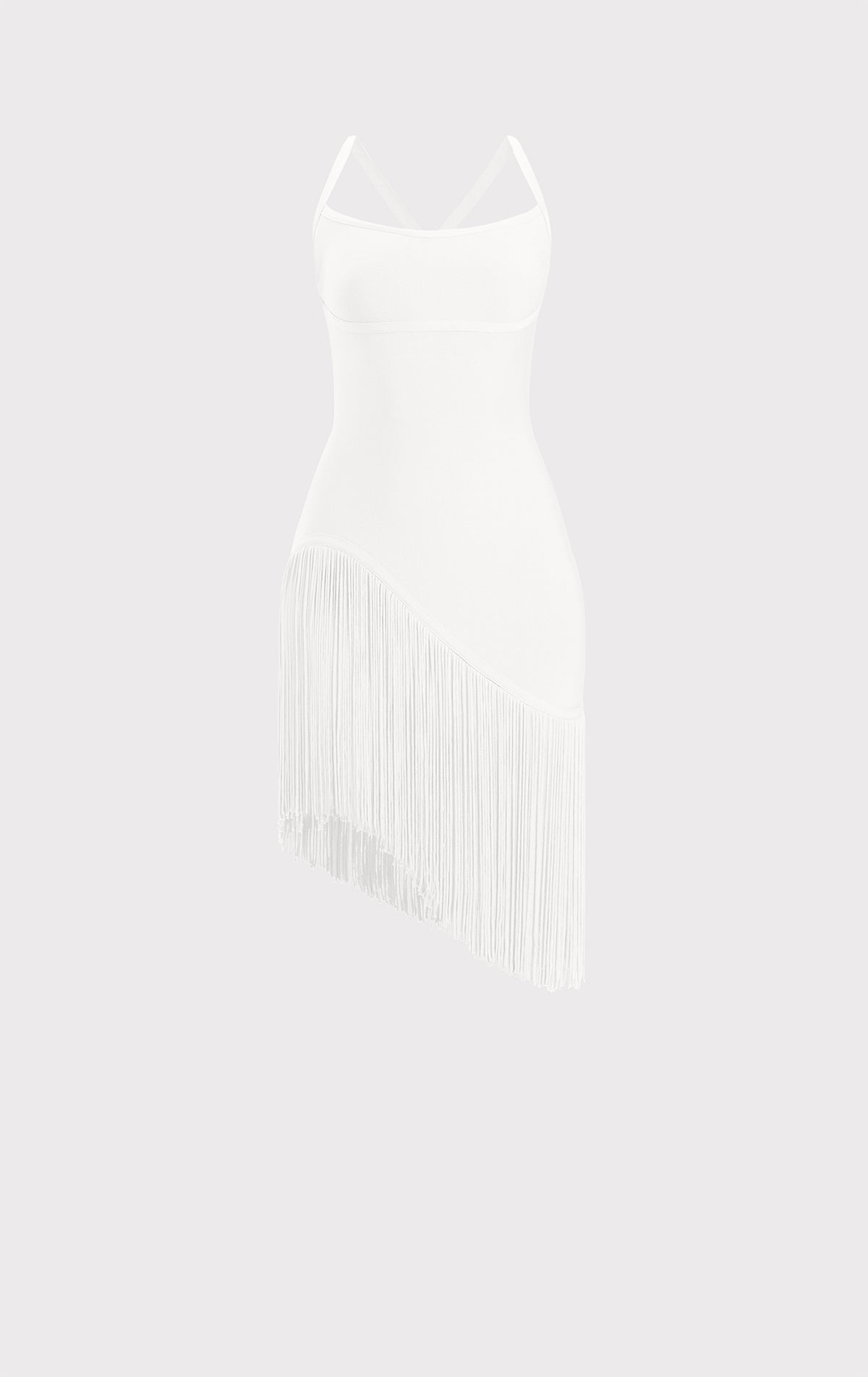 Herve leger white fringe dress best sale