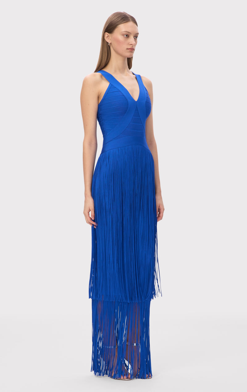 herve leger light blue dress Herve Leger - Clio blue dress 46HLT8563446