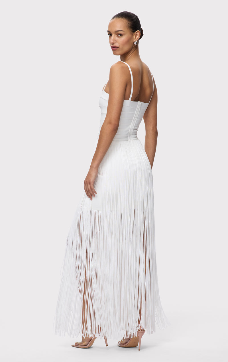 debutante backless midi dress THE EMBER DRESS – HERVÉ LÉGER