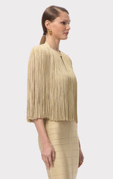 ICON METALLIC FRINGE CAPE