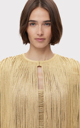 ICON METALLIC FRINGE CAPE