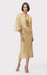 ICON METALLIC FRINGE CAPE