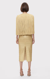 ICON METALLIC FRINGE CAPE