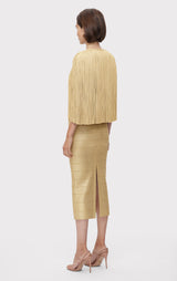 ICON METALLIC FRINGE CAPE