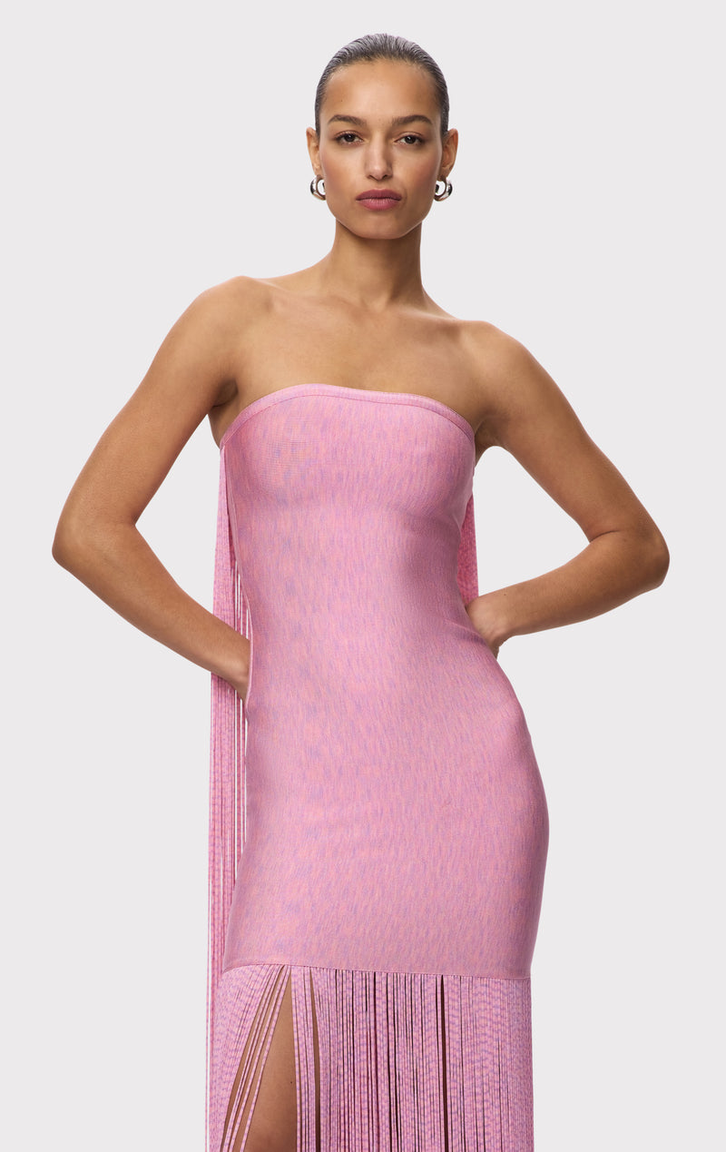 BRIAR DYE SPACE THE XXS ワンピース ノースリーブ ピンク LEGER HERVE GOWN LÉGER HERVÉ – ワンピース