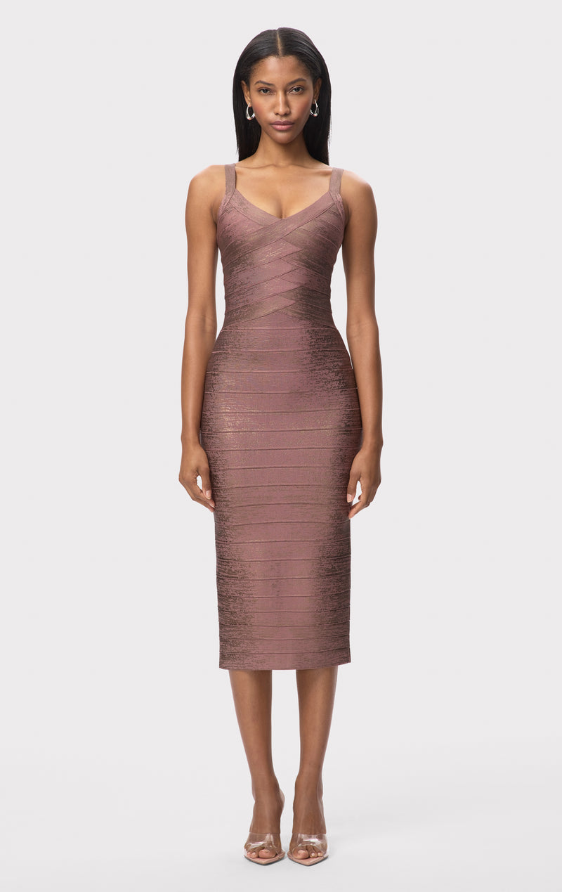 herve leger burgundy dress Herv Lger Aquino's Attire