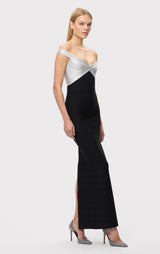 THE METALLIC BONNIE GOWN