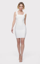 BANDAGE S/L MINI DRESS