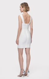 BANDAGE S/L MINI DRESS