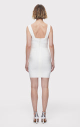 BANDAGE S/L MINI DRESS