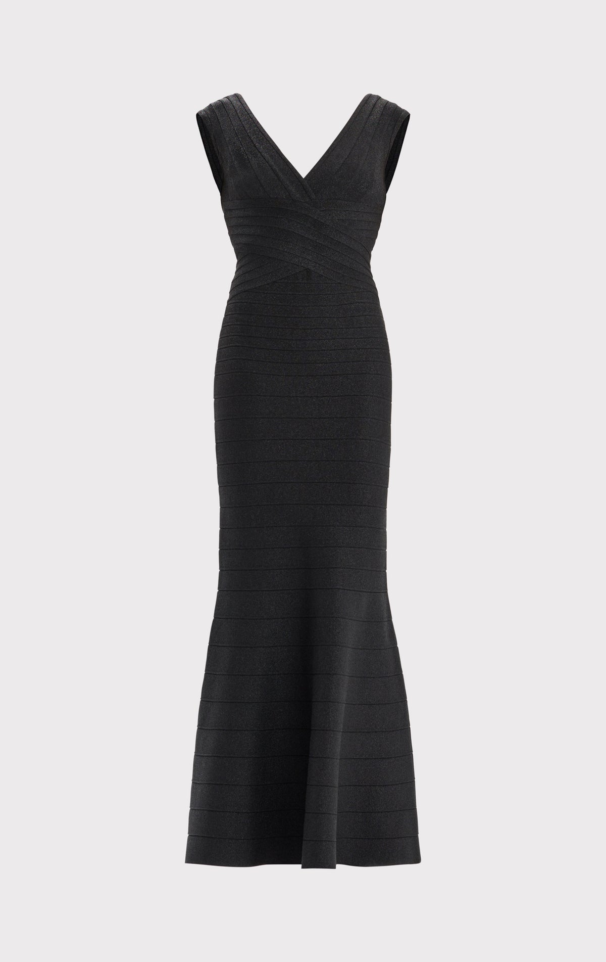 herve leger maxi bandage dress Herv Lger Women's Striped Bandage Gown - Black ALABASTER