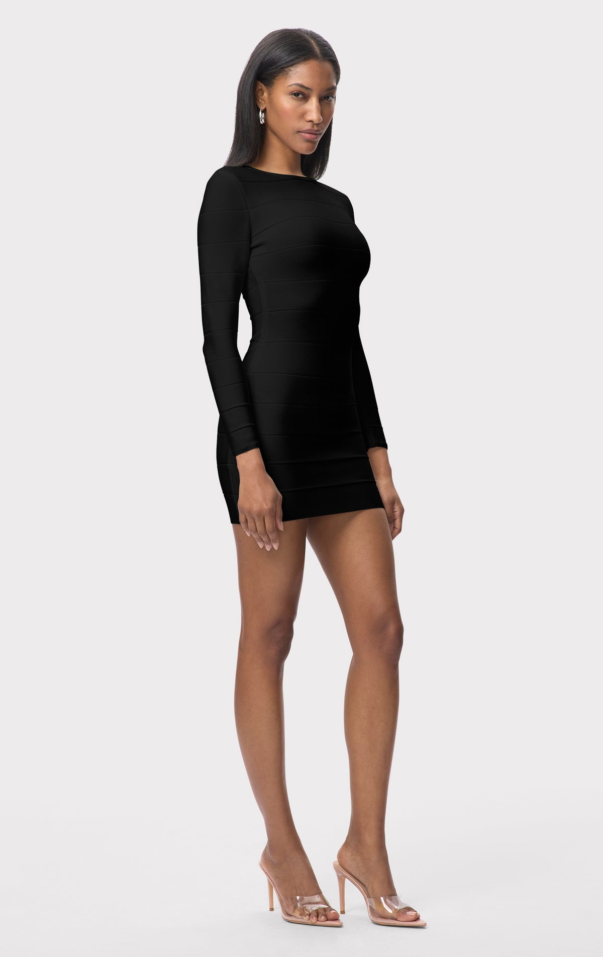 Herve Leger Icon Mini Sheath Dress, Black S
