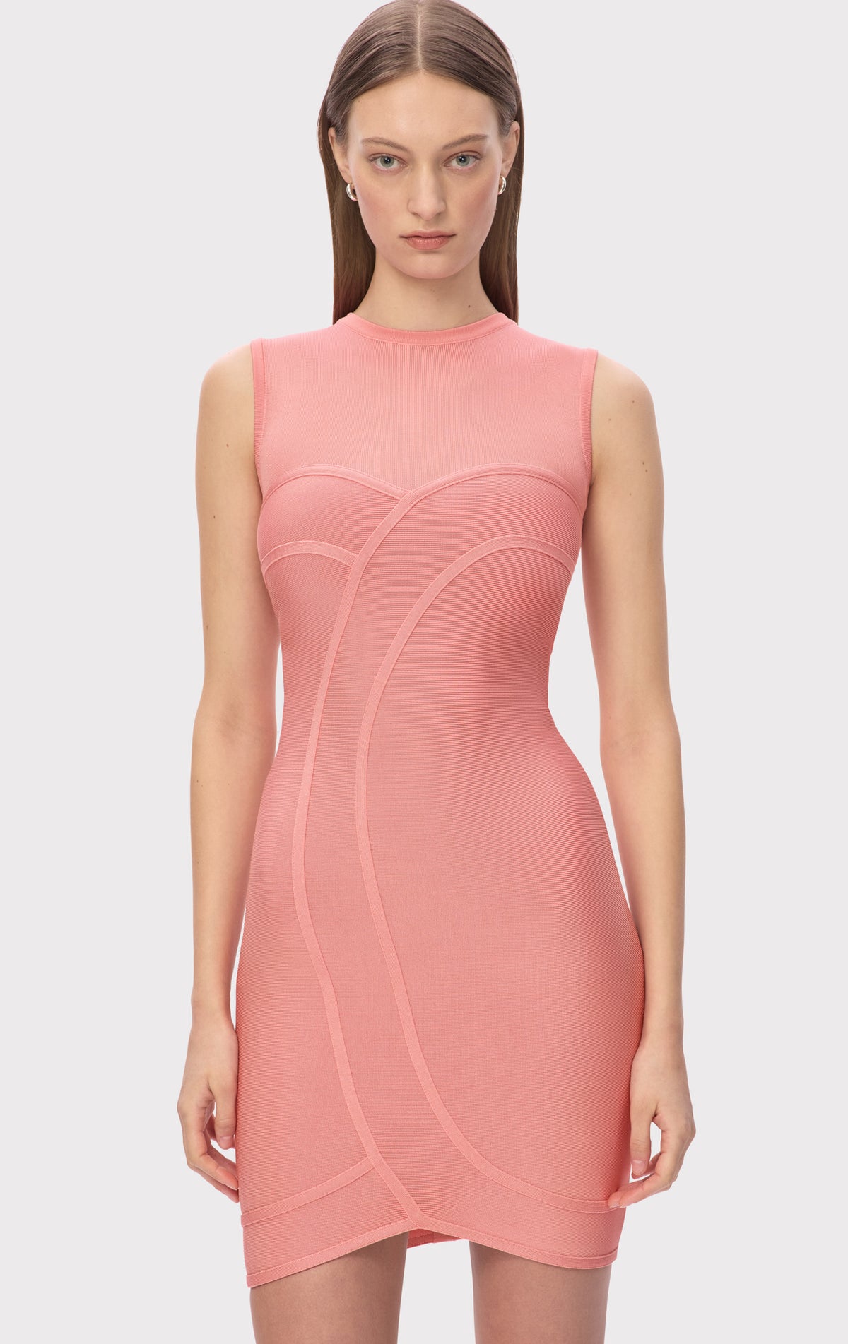 open lace back dress THE HELENA DRESS – HERVÉ LÉGER